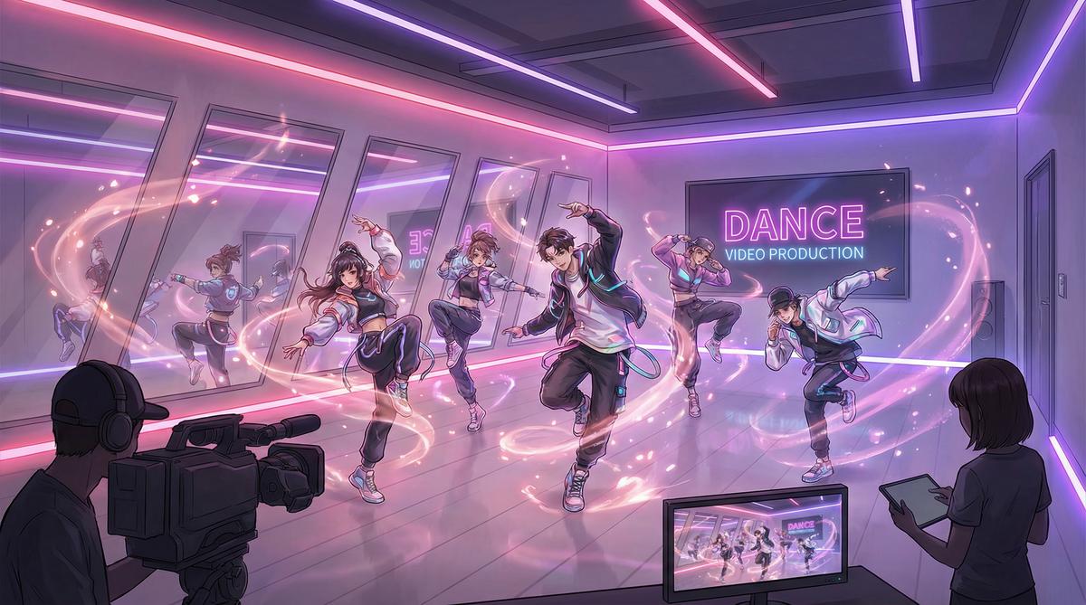 91舞蹈视频拍摄现场